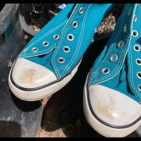 COPY - Aquamarine teal converse high top chucks! - Picture 2 of 4